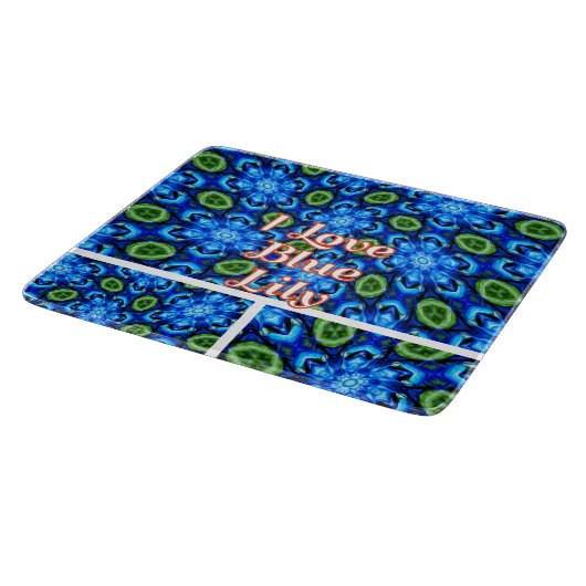 Abstraktes Blumenmuster Schneidebrett (Ecke)