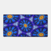 Abstraktes Blumenmuster Schreibtischunterlage (Vorderseite)