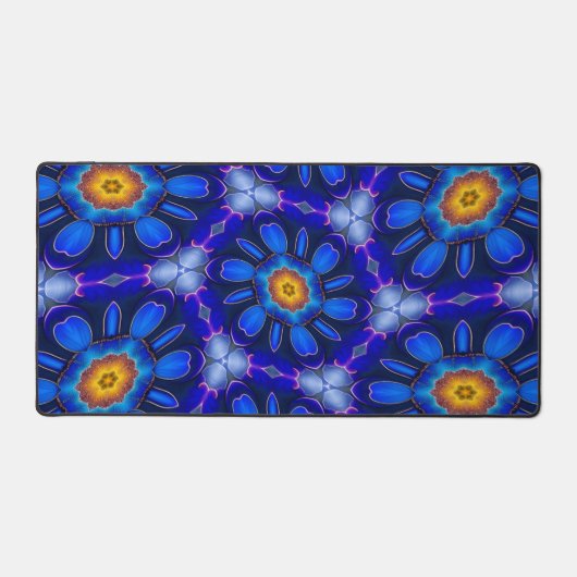 Abstraktes Blumenmuster Schreibtischunterlage (Vorderseite)