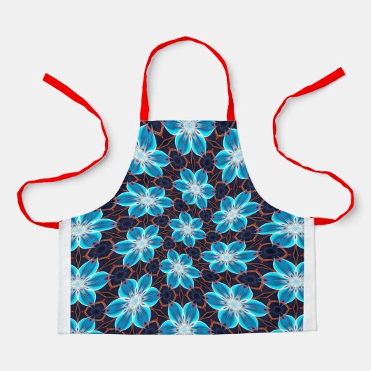 Abstraktes Blumenmuster Schürze (Vorderseite)
