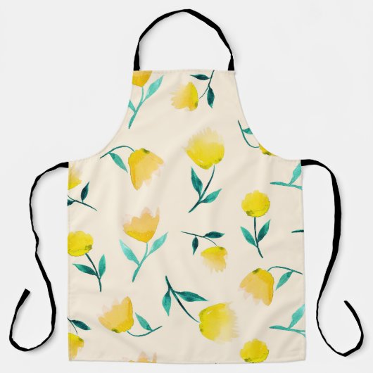Abstraktes Blumenmuster Schürze (Vorderseite)