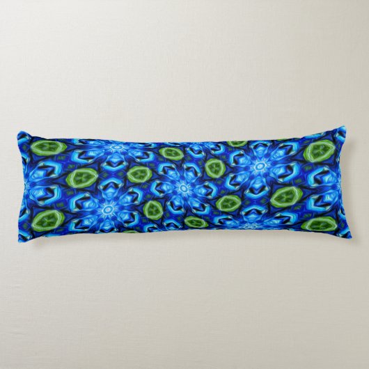 Abstraktes Blumenmuster Seitenschläferkissen (Rückseite)