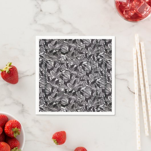 Abstraktes Blumenmuster Serviette (Beispiel)