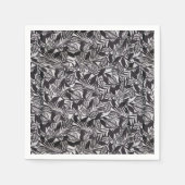 Abstraktes Blumenmuster Serviette (Vorderseite)
