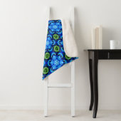 Abstraktes Blumenmuster Sherpadecke (Beispiel)