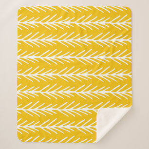 Abstraktes Blumenmuster Sherpadecke
