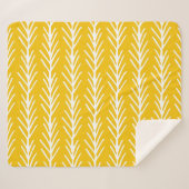 Abstraktes Blumenmuster Sherpadecke (Vorderseite (Horizontal))