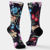 Abstraktes Blumenmuster Socken (Gewinkelt)