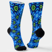 Abstraktes Blumenmuster Socken (Gewinkelt)
