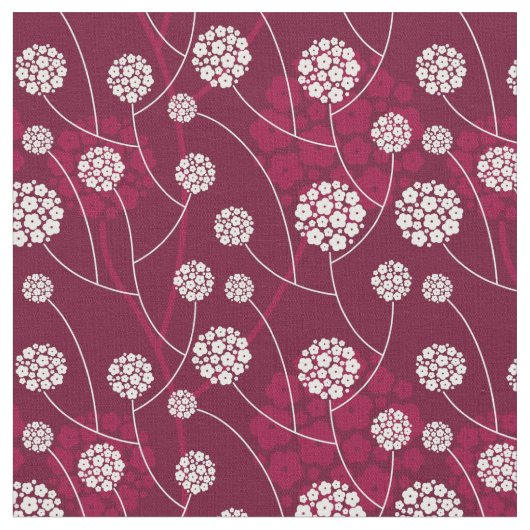 Abstraktes Blumenmuster Stoff (Nahaufnahme)