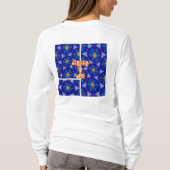 Abstraktes Blumenmuster T-Shirt (Rückseite)