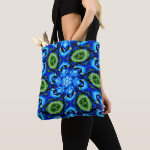 Abstraktes Blumenmuster Tasche