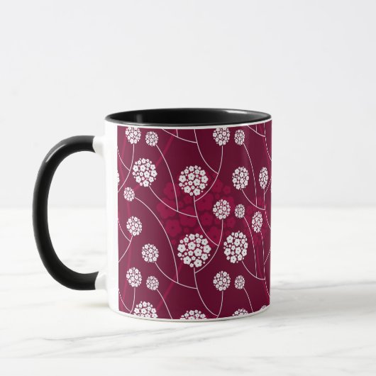 Abstraktes Blumenmuster Tasse (Links)