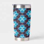 Abstraktes Blumenmuster Thermobecher (Rechts)