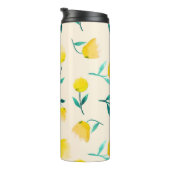 Abstraktes Blumenmuster Thermosbecher (Nach rechts gedreht)