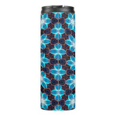 Abstraktes Blumenmuster Thermosbecher (Rückseite)