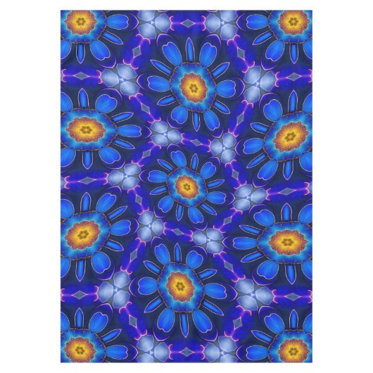 Abstraktes Blumenmuster Tischdecke (Vorderseite)