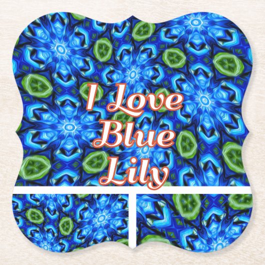 Abstraktes Blumenmuster Untersetzer (Vorderseite)