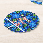 Abstraktes Blumenmuster Untersetzer (angewinkelt)