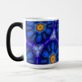 Abstraktes Blumenmuster Verwandlungstasse (Links)