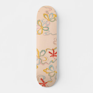 Abstraktes Blumenmuster Vintages japanisches Muste Skateboard