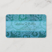 Abstraktes Blumenmuster Visitenkarte (Vorderseite)