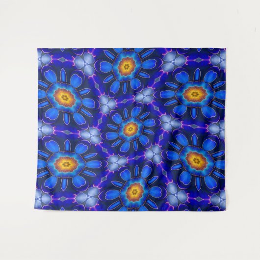 Abstraktes Blumenmuster Wandteppich (Vorderseite (Horizontal))