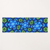 Abstraktes Blumenmuster Yogamatte (Vorderseite (Horizontal))