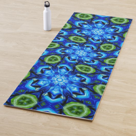 Abstraktes Blumenmuster Yogamatte (Beispiel)