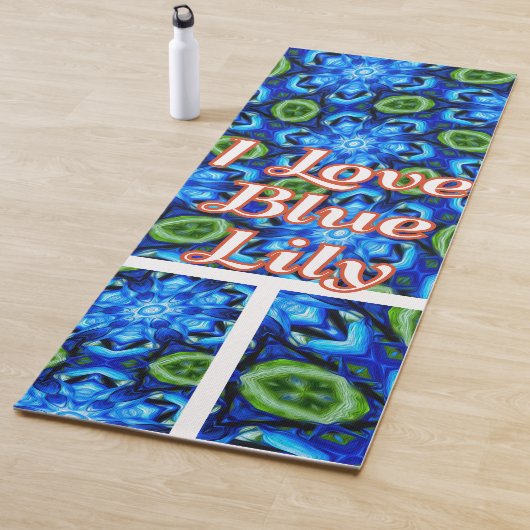 Abstraktes Blumenmuster Yogamatte (Beispiel)