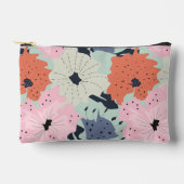 Abstraktes Blumenmuster Zubehörtasche (Vorderseite)