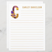 Abstraktes Blumenpapier (Vorne/Hinten)