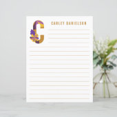 Abstraktes Blumenpapier (Stehend Vorderseite)