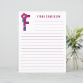 Abstraktes Blumenpapier (Stehend Vorderseite)