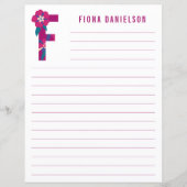 Abstraktes Blumenpapier (Vorderseite)