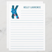 Abstraktes Blumenpapier (Vorne/Hinten)