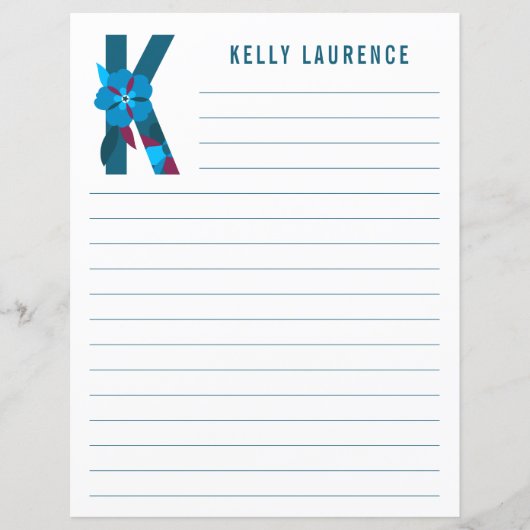 Abstraktes Blumenpapier (Vorderseite)