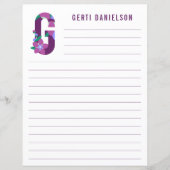 Abstraktes Blumenpapier (Vorderseite)