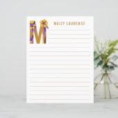 Abstraktes Blumenpapier (Stehend Vorderseite)