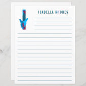 Abstraktes Blumenpapier (Vorne/Hinten)