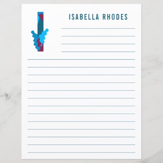 Abstraktes Blumenpapier (Vorderseite)