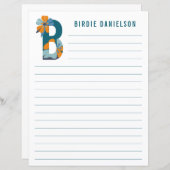 Abstraktes Blumenpapier (Vorne/Hinten)