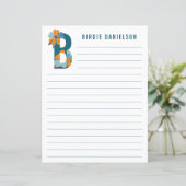 Abstraktes Blumenpapier (Stehend Vorderseite)