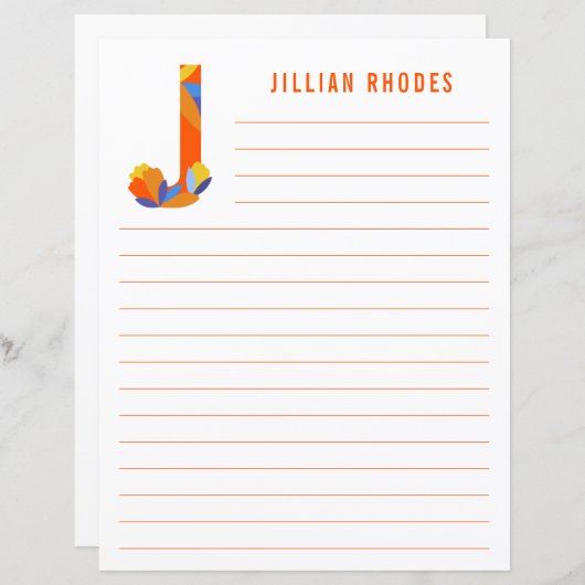 Abstraktes Blumenpapier (Vorne/Hinten)