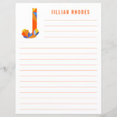 Abstraktes Blumenpapier (Vorderseite)