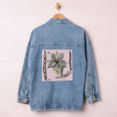 abstraktes Blumenportrait Jeansjacke (Hangar)
