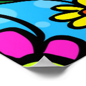 Abstraktes Blumenposter Poster (Ecke)