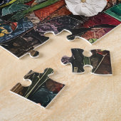 Abstraktes Blumenpuzzle Puzzle (Seite)