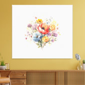 Abstraktes Blumenwasser farbenfrohe Bouquet Leinwanddruck (Insitu (Wohnzimmer))