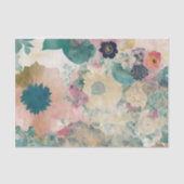 Abstraktes Blumenzapier Seidenpapier (Vorderseite)